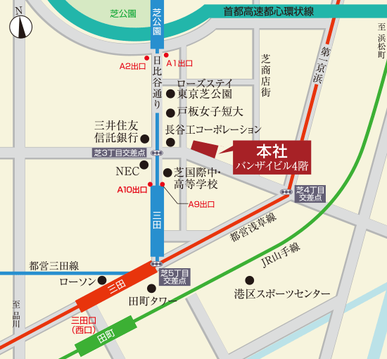 本社地図 総合地所株式会社